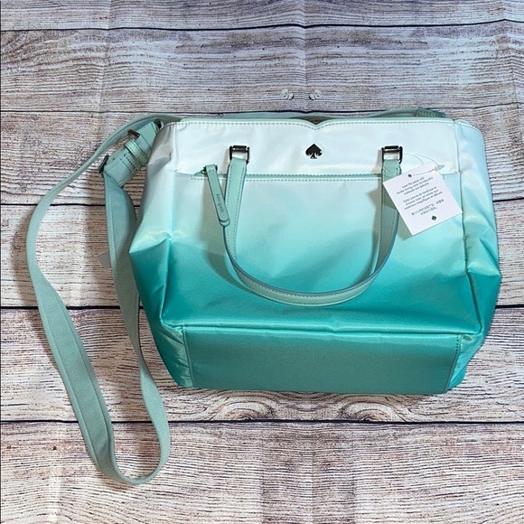 NWT Kate Spade Jae Degrade Fiji Green Satchel - Picture 1 of 7